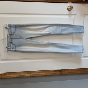 Mudd Super High Rise Light Wash Jegging, size 1